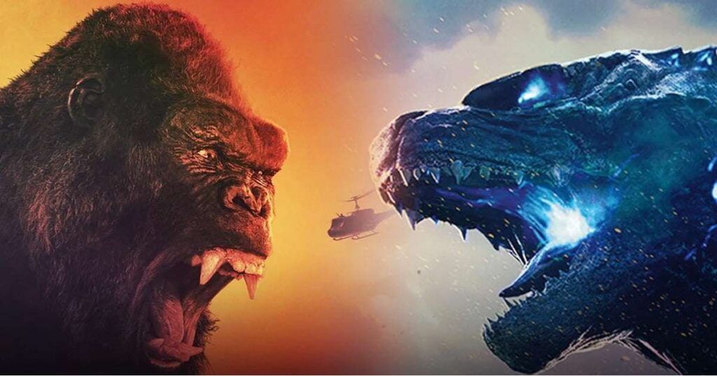 Battle of the Titans Kong vs Godzilla characters